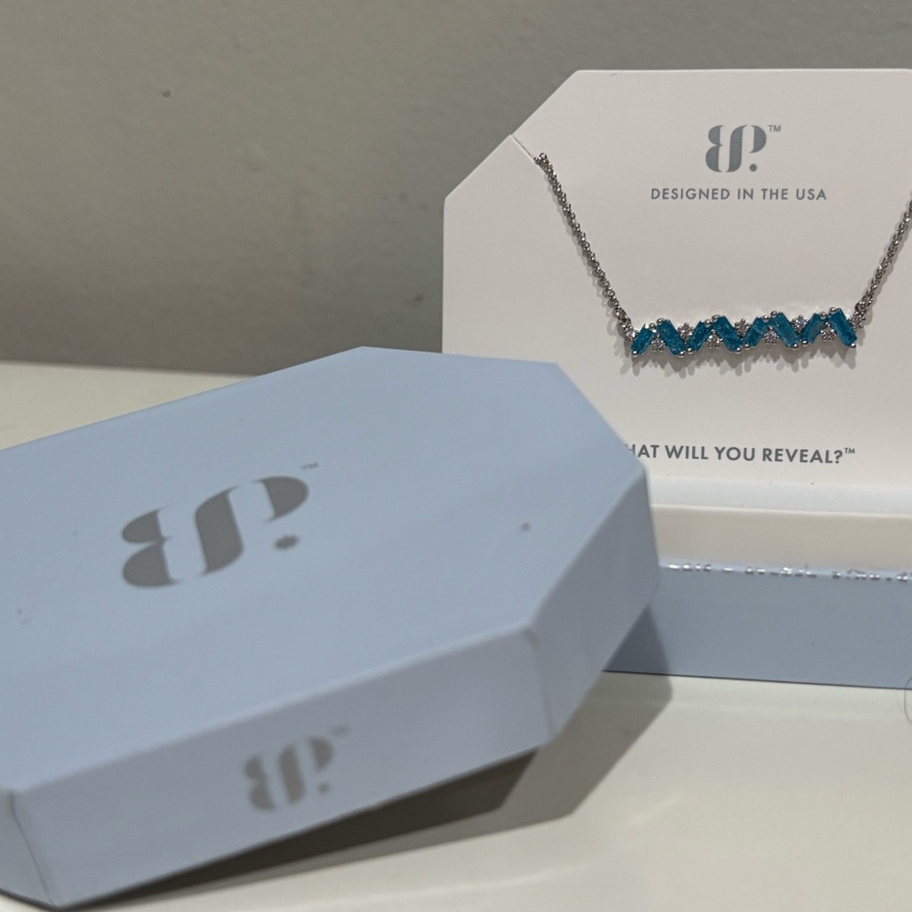 Blue Ice Crystal Necklace by BP